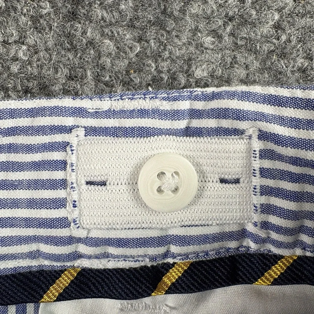 Polo Ralph‎ Lauren Bermuda Shorts Girls 10 Blue White Stretch Classic Resort